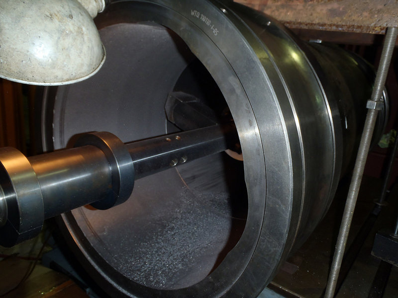 400 mm Cylinder Liner for Pielstick Main Engine Being Machined